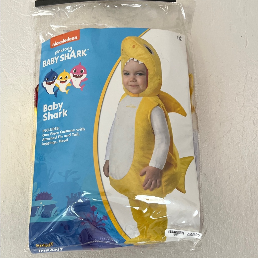 Nickelodeon Yellow Baby Shark Outfit